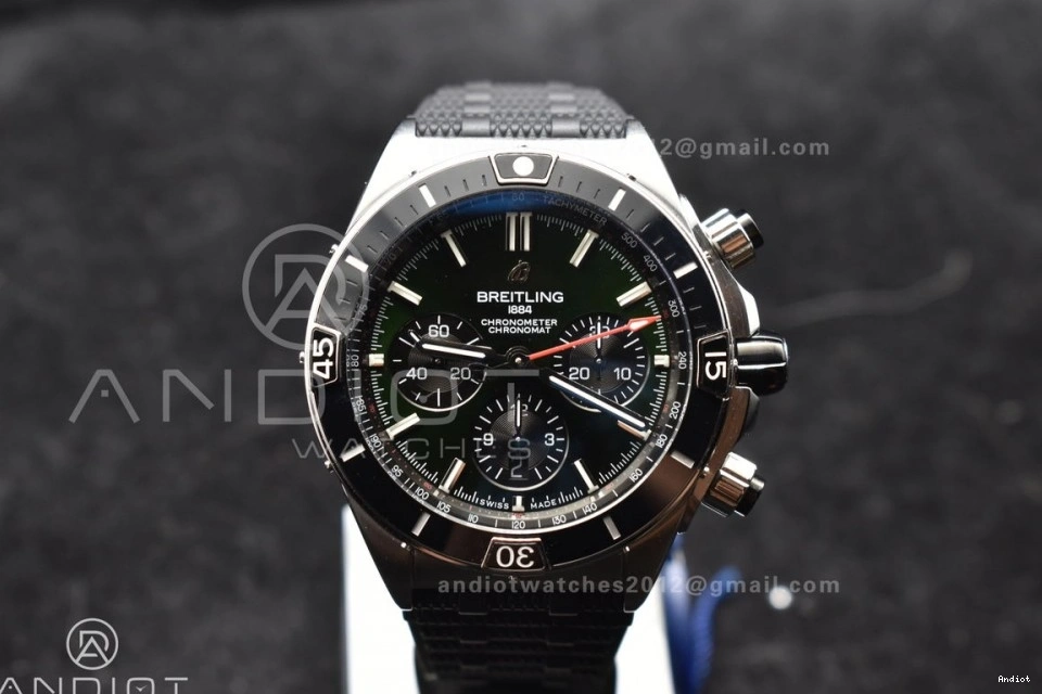 Robber Edition Green Chronomat BLSF On A7750 44mm Bracelet Best SS 1:1 B01 Dial 0325